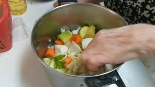 מתכון למרק ירקות עם עוף