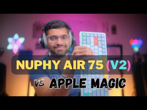 Nuphy Air 75 (V2) Mechanical Keyboard for Developers vs Apple Magic Keyboard