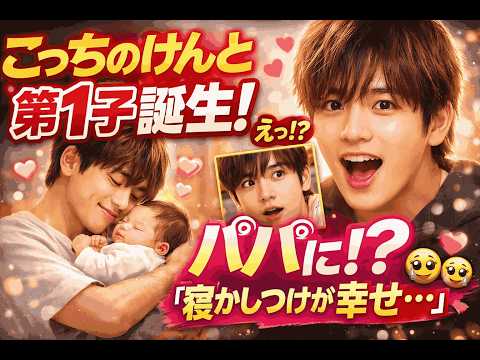 【衝撃】こっちのけんとがパパに!第1子誕生「寝かしつけが楽しい」発言が尊すぎる…