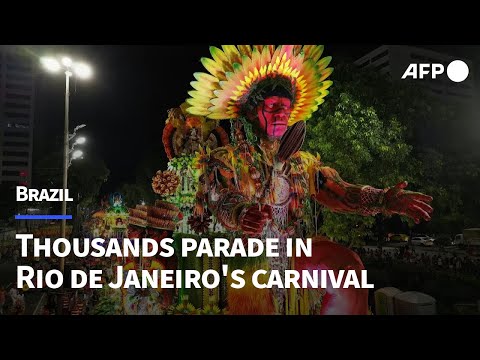 Thousands celebrate Brazil's carnival with glitzy parade | AFP