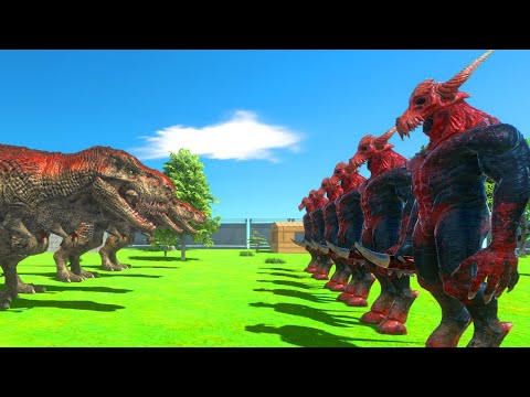 Kozarog The Demon Win All vs T -Rex - Animal Revolt Battle Simulator