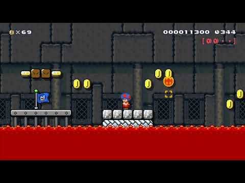 World 8-2 Lava Mix by Subrise 🍄 Super Mario Maker 2 #aii 😶 No Commentary