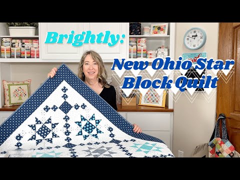 Brightly: New Ohio Star Block Quilt Pattern