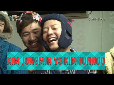 Kim Jongmin hit kim Junho head with plastic bowl