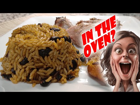 Recipe for Cuban Congris or Moro (Black Beans & Rice) in the OVEN! WTF???