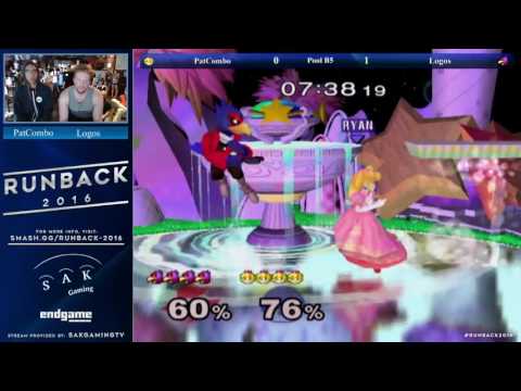 Runback Pools - PF|PatCombo (Peach) vs Logos (Falco)