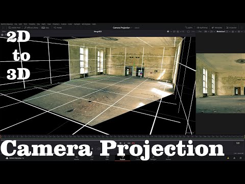 Camera Projection In Davinci Resolve 16 | 2D to 3D!
