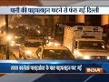 Broken pipeline, car on fire bring traffic to standstill in Delhi