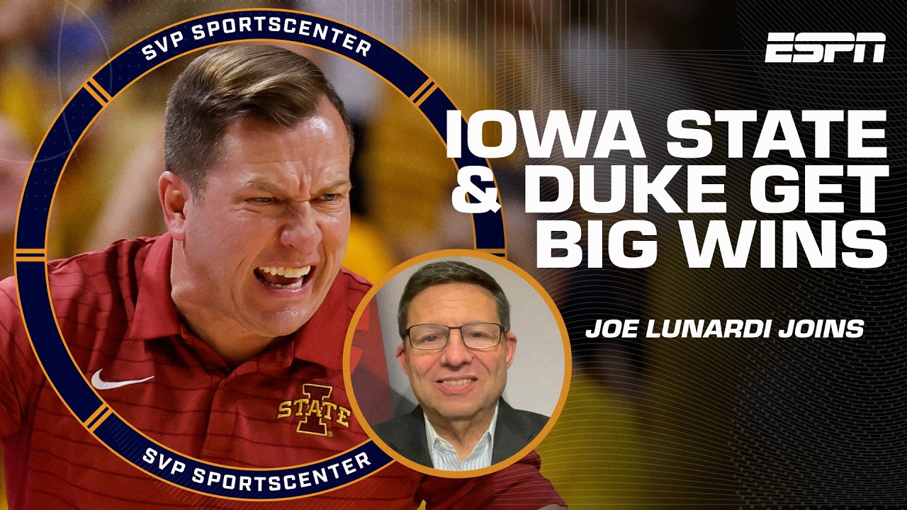 CBB Reaction 🏀 Iowa State tops Houston, Duke wins big + Bracketology with Joe Lunardi | SC with SVP