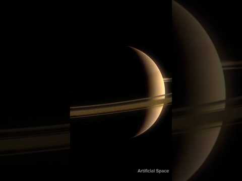 Saturn's Dance: A Cosmic Ballet. #nasa #solarsystem #spaceexploration #universe #astronomy #reels