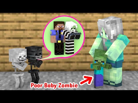Baby Zombie Needs Dad - Minecraft Animation