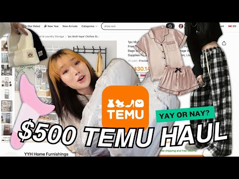 MASSIVE $500 TEMU HAUL! YAY OR NAY? | Clothing, Makeup, Household Items