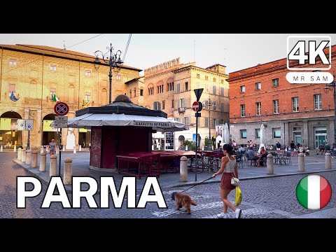 Parma, Italy , 4K Walking Tour around the City Summer 2023 🇮🇹