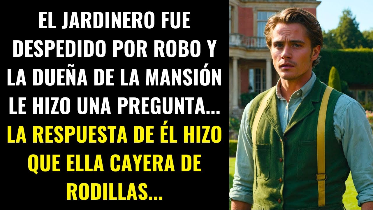 EL JARDINERO FUE DESPEDIDO POR ROBO Y LA DUEÑA DE LA MANSIÓN LE HIZO UNA PREGUNTA... LA RESPUESTA...