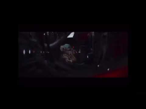 Baby Yoda fixes wires on Razor Crest!