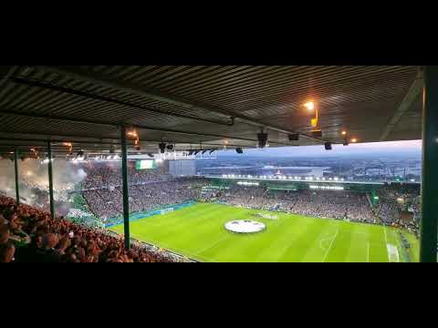 celtic fans drown out champions league anthem against real madrid