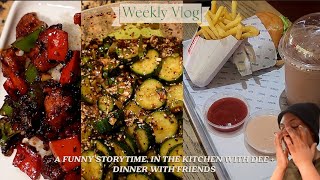 a funny story time, in the kitchen with Dee + dinner with friends  | Dee in South Africa