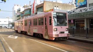 preview picture of video '福井鉄道880形 福井駅前発車 Fukui Railway 880 series Tramcar'