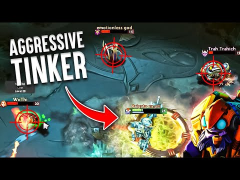 Areliks Tinker With The 12 Fingers - 30kills With Aggressive Plays Dota 2