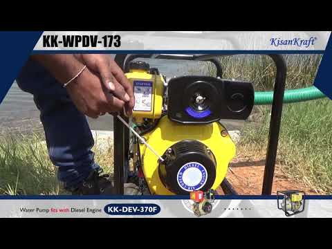 4 kw kisankraft kk-wpdv-178 diesel water pump, 4-stroke,sing...