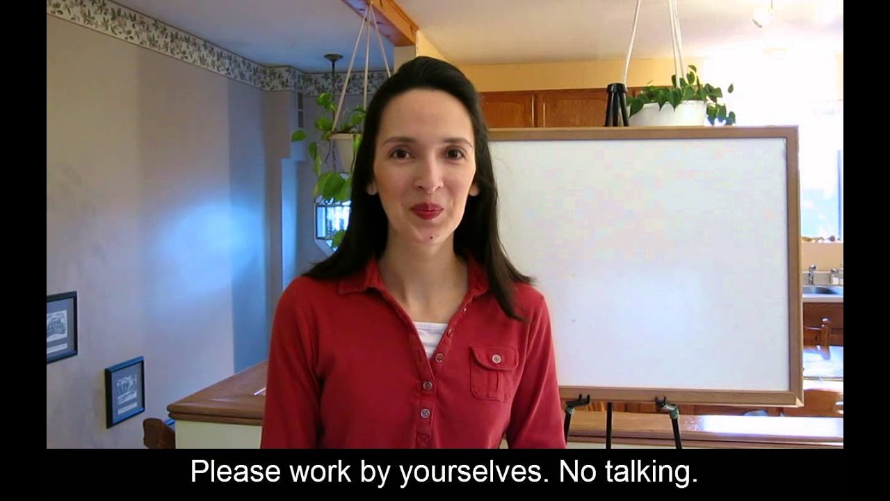 Classroom Instructions: Explaining Activity Format