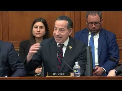 Ranking Member Jamie Raskin delivers opening remarks
