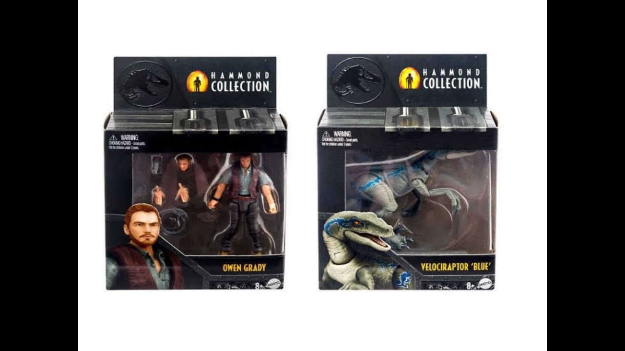 Upcoming Hammond Collection Velociraptor Blue and Owen Grady