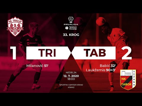 33.krog: Triglav Kranj - CB24 Tabor Sežana 1:2 ; Prva liga Telekom Slovenije 2019/2020