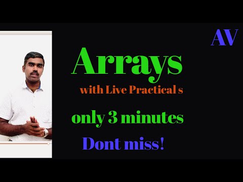 Introduction To Array Declarationofarray Initialisation Total Memory Of Array Subscriptindex