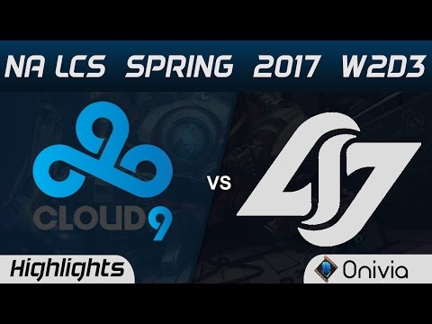C9 vs CLG Highlights Game 2 NA LCS Spring 2017 W2D3 Cloud9 vs Counter Logic Gaming