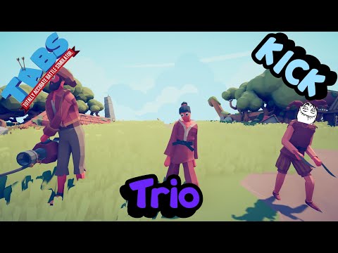 Kick Trio Vs Every Units (Same Price) TABS - Totally Accurate Battle Simulator
