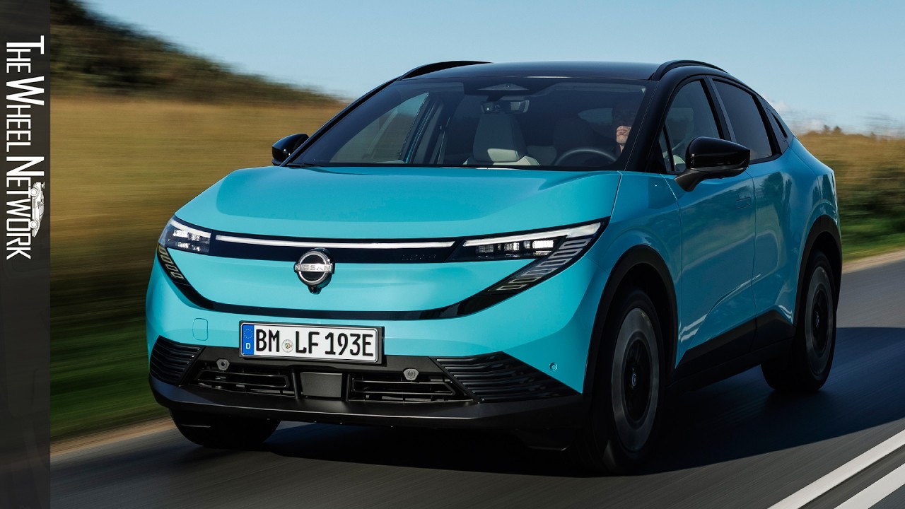 2026 Nissan Leaf Evolve 75 kWh | Luminous Teal/Pearl Black | Driving, Interior, Exterior (EU Spec)
