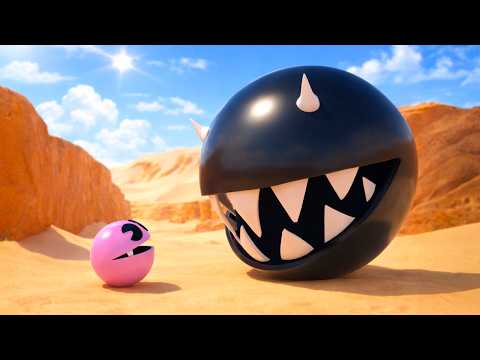 🌸Pinky Pacman Vs 👾😈Black Monster