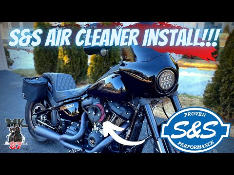 Low rider s S&S air cleaner install