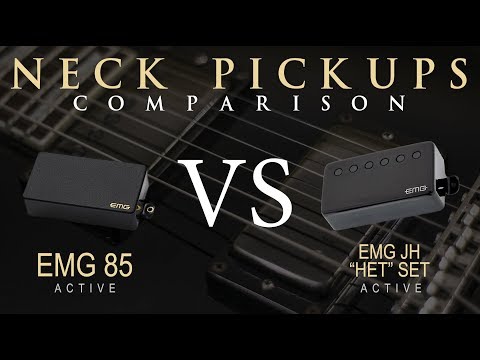 EMG 85 vs EMG JH "HET" SET - Active NECK Pickup Guitar Tone Comparison / Review / Demo