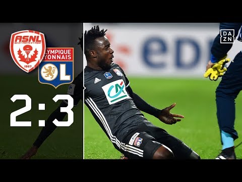 In Nachspielzeit: Maxwell Cornet rettet Lyon: Nancy – Lyon 2:3 | Highlights | Coupe de France | DAZN