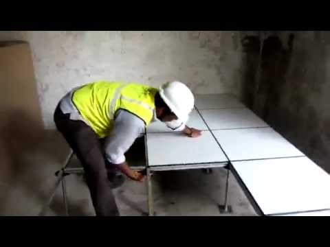 Unitile Raised Access Floor Installation Demo - Edge Support Rigid System