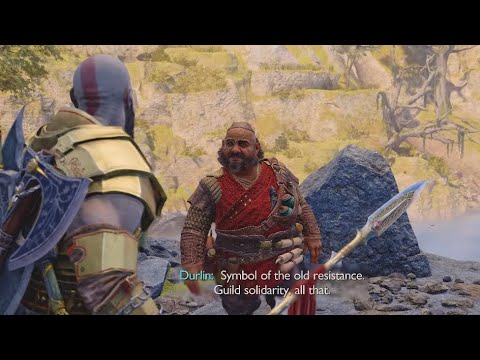 Kratos Gives Durlin A Forge Hammer For The Resistance Against Odin | God of War: Ragnarok