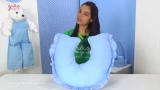 Almofada para Amamentação Urso Realeza Azul | Ref: 45262