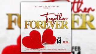 Valentines Day Flyer Design Photoshop | Happy Valentine's Day