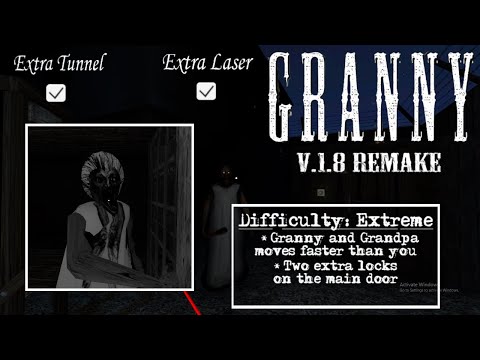 Granny v1.8 Remake Extreme Mode (Extra Lasers + Slendrina's Mom)