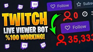 TWITCH LIVE VIEWER BOT   FREE TRIAL !   TWITCH VIEWER BOT   500+ VIEWERS   INSANE RESULT!
