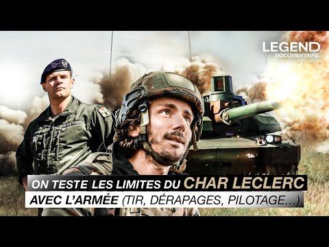 ON TESTE LES LIMITES DU CHAR LECLERC AVEC L’ARMÉE (Tir, dérapages, pilotage…)
