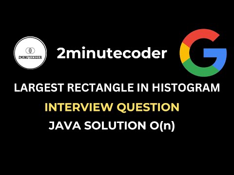 Leetcode 84 Largest Rectangle In Histogram Java Solution On