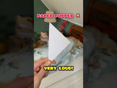 Origami Easy Paper Popper Loud Tutorial #paperpopper #origami #origamicraft #origamitutorial #shorts