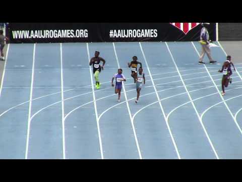 2014 AAU Jr Olympics 10 yrs Girls 200m Prelims - Heat #2