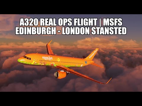 A320 Real Ops Flight - Edinburgh to Stansted | FlyByWire A32NX & VATSIM in MSFS 2020