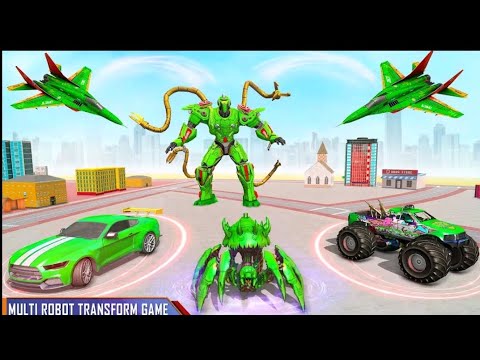 Optimus Prime Multiple Transformation Jet Robot Car Game 2020 Android Gameplay - robot game - part 2