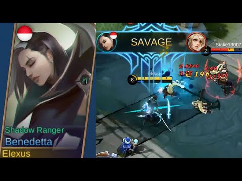 New Hero Benedetta - Shadow Ranger Gameplay (Quick Peek The Skill) - Lancelot V2.0 Mobile Legends