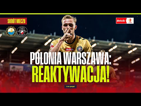 SKRÓT: STAL MIELEC - POLONIA WARSZAWA. REAKTYWACJA CZARNYCH KOSZUL! BETCLIC 1 LIGA